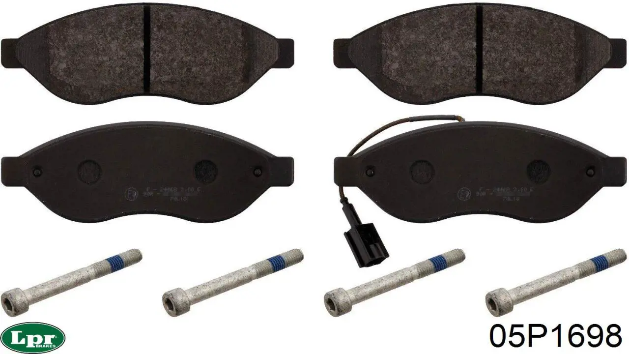Передні тормозні колодки 05P1698 LPR