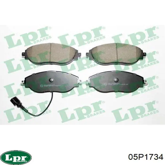 Передні тормозні колодки 05P1734 LPR