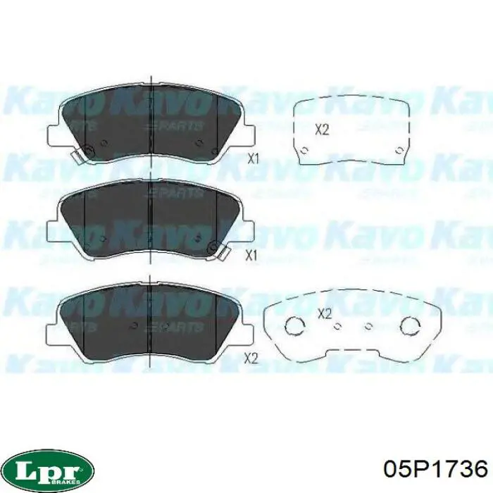 Тормозні колодки LPR 05P1736