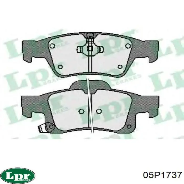 Купити 05P1737 LPR Задні колодки