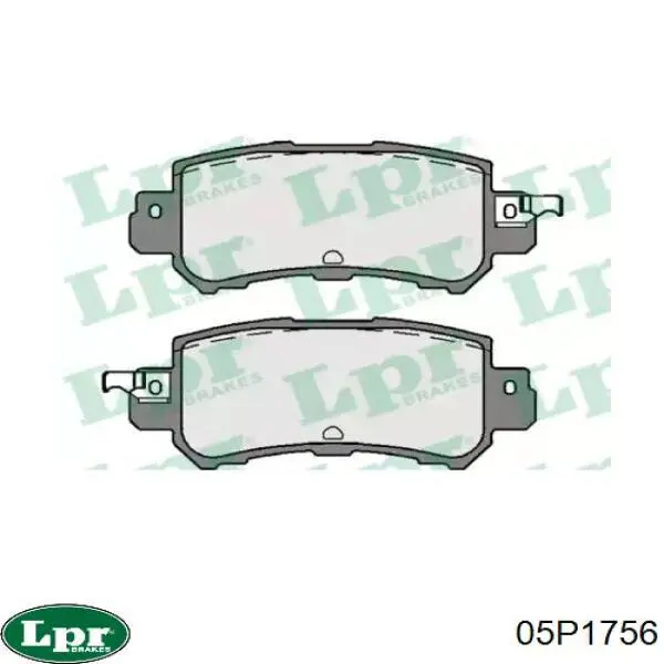 Купити 05P1756 LPR Задні колодки