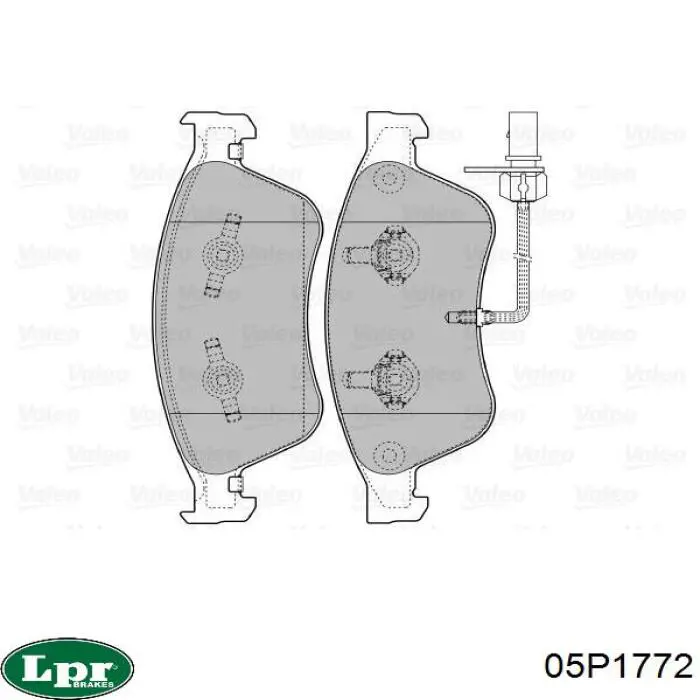 Гальмівні колодки LPR 05P1772 ціна, від 61.31 USD