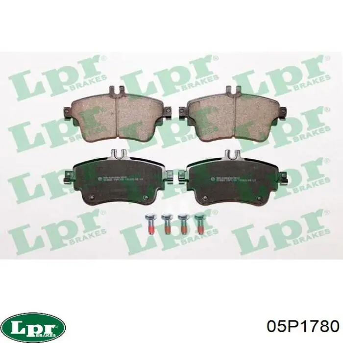 Купити 05P1780 LPR Колодки гальмівні передні, дискові