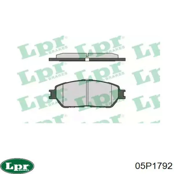 Купити 05P1792 LPR Колодки гальмівні передні, дискові