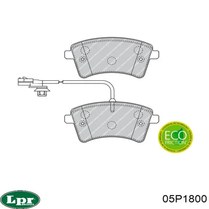 Тормозні колодки LPR 05P1800