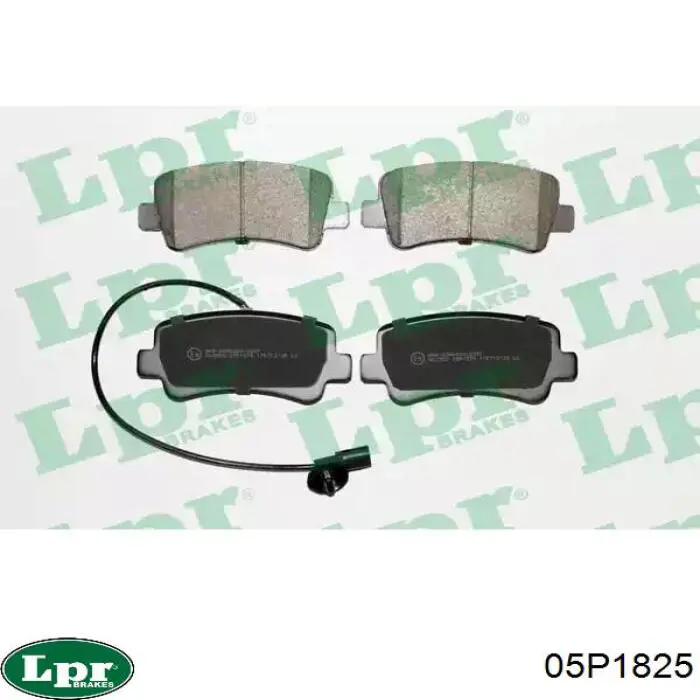 Гальмівні колодки LPR 05P1825 ціна, від 19.37 USD