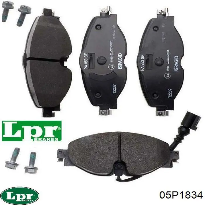 Передні тормозні колодки 05P1834 LPR