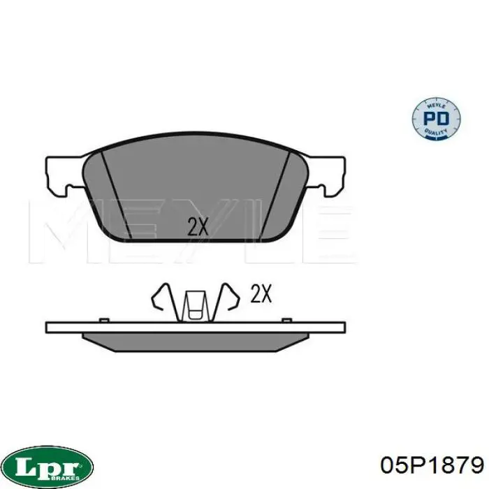 Передні тормозні колодки 05P1879 LPR