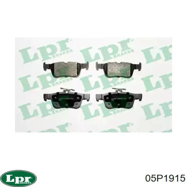 Задні гальмівні колодки 05P1915 LPR
