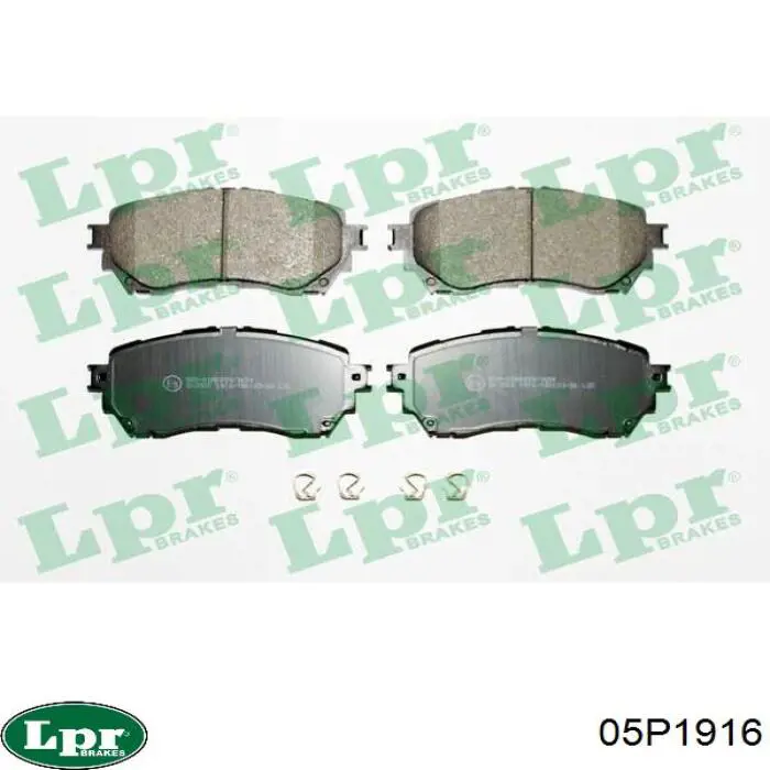 Купити 05P1916 LPR Колодки гальмівні передні, дискові