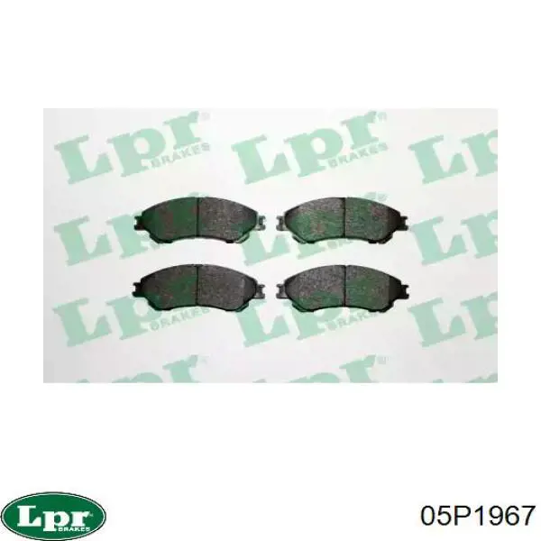 Гальмівні колодки LPR 05P1967 ціна, від 21.83 USD