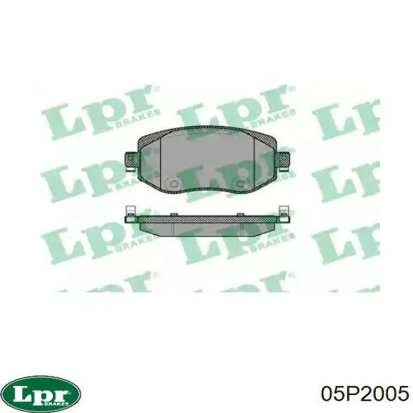 05P2005 LPR Передні гальмівні колодки