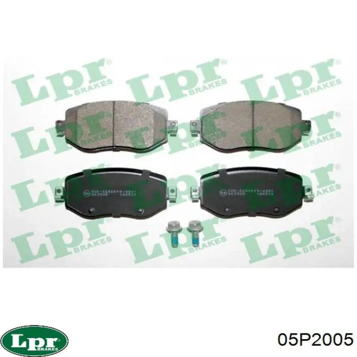 Купити 05P2005 LPR Колодки гальмівні передні, дискові