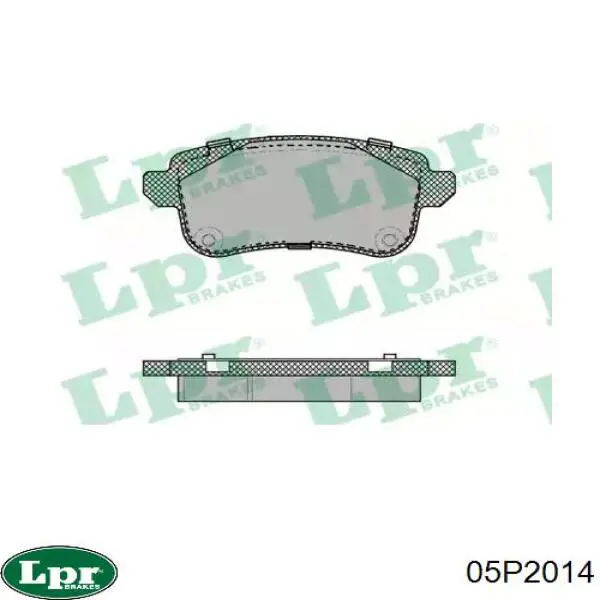 Колодки гальмові задні, дискові 05P2014 LPR