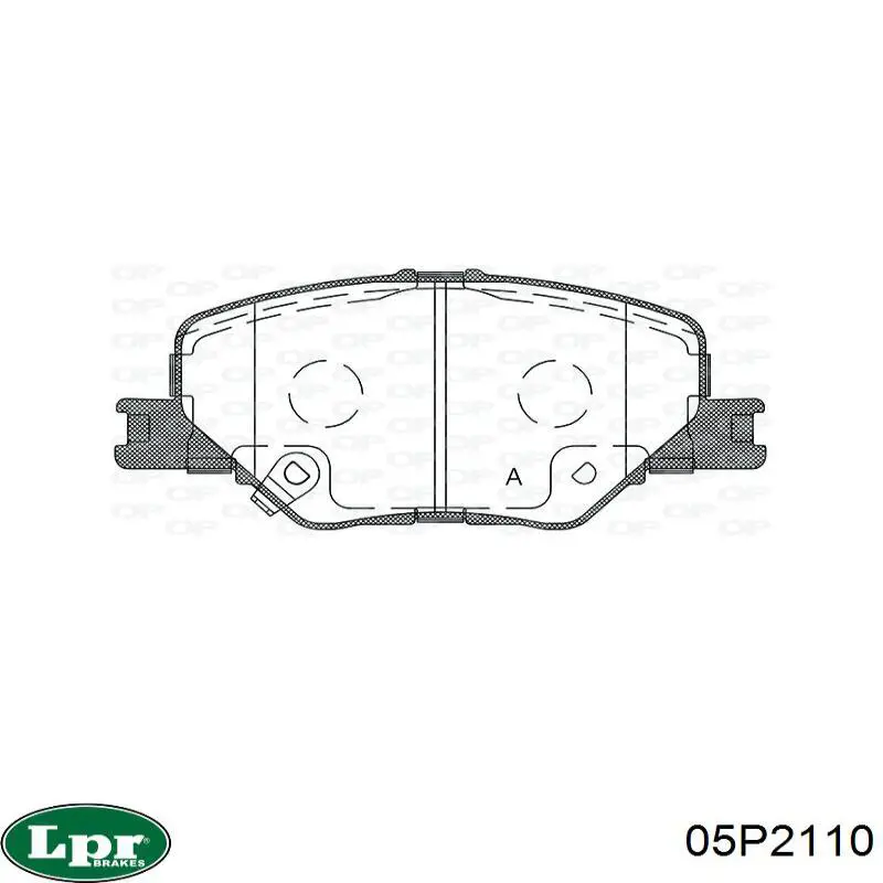 Купити 05P2110 LPR Задні колодки