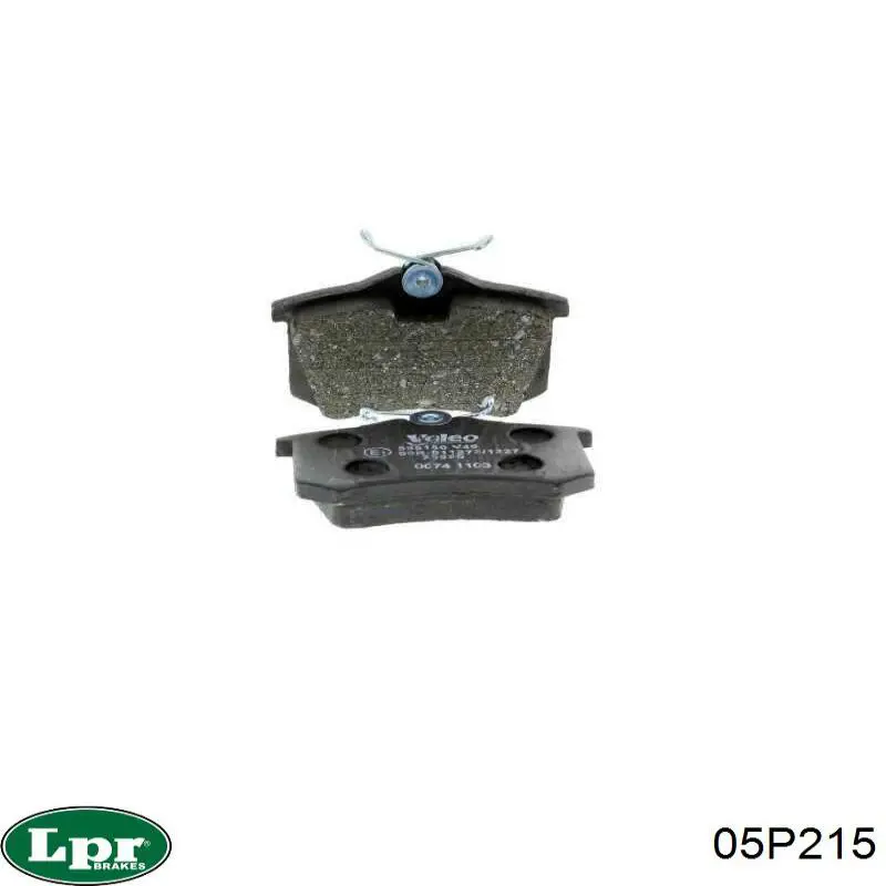 Задні гальмівні колодки 05P215 LPR