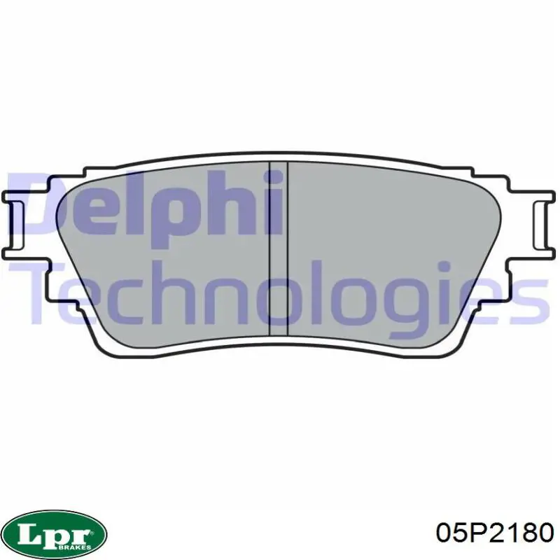 Задні гальмівні колодки LPR 05P2180 ціна, від 20.10 USD