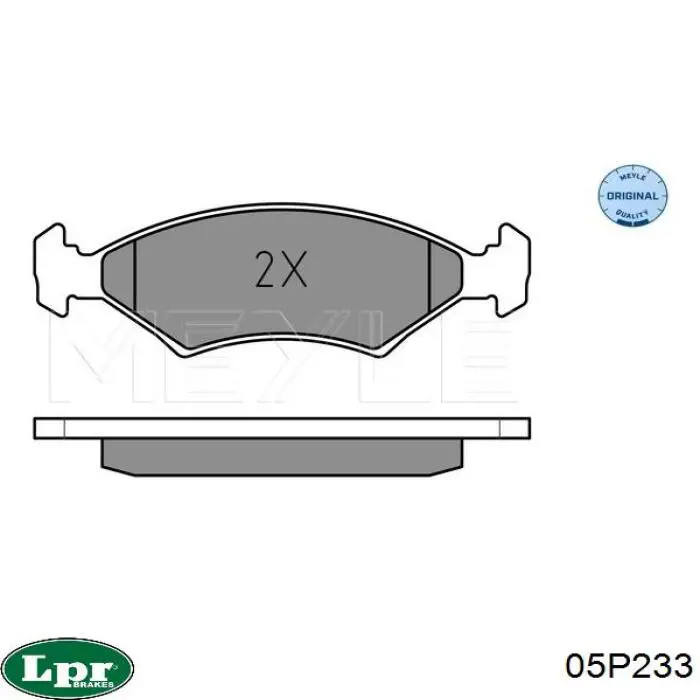 Тормозні колодки LPR 05P233