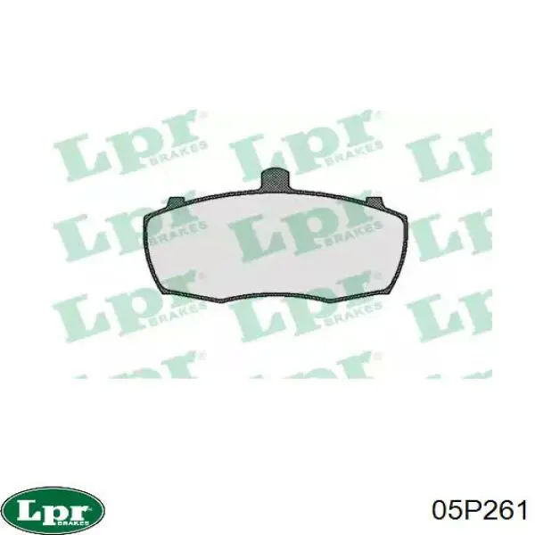 Купити 05P261 LPR Колодки гальмівні передні, дискові