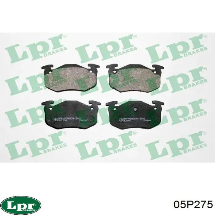 Купити 05P275 LPR Задні колодки
