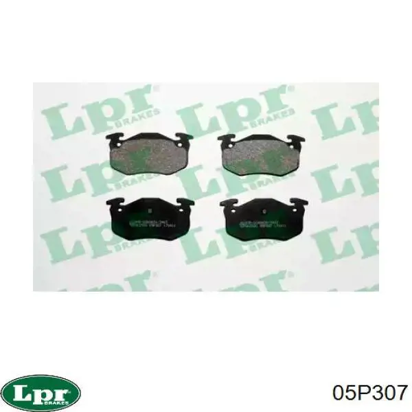 Купити 05P307 LPR Задні колодки