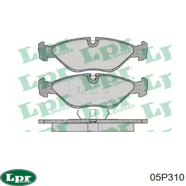 Купити 05P310 LPR Колодки гальмівні передні, дискові