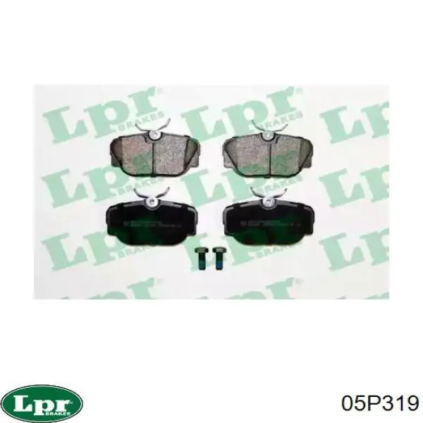 Передні тормозні колодки 05P319 LPR