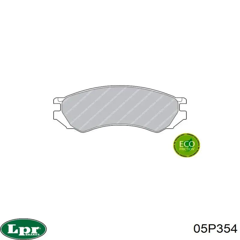 Гальмівні колодки LPR 05P354 ціна, від 11.69 USD