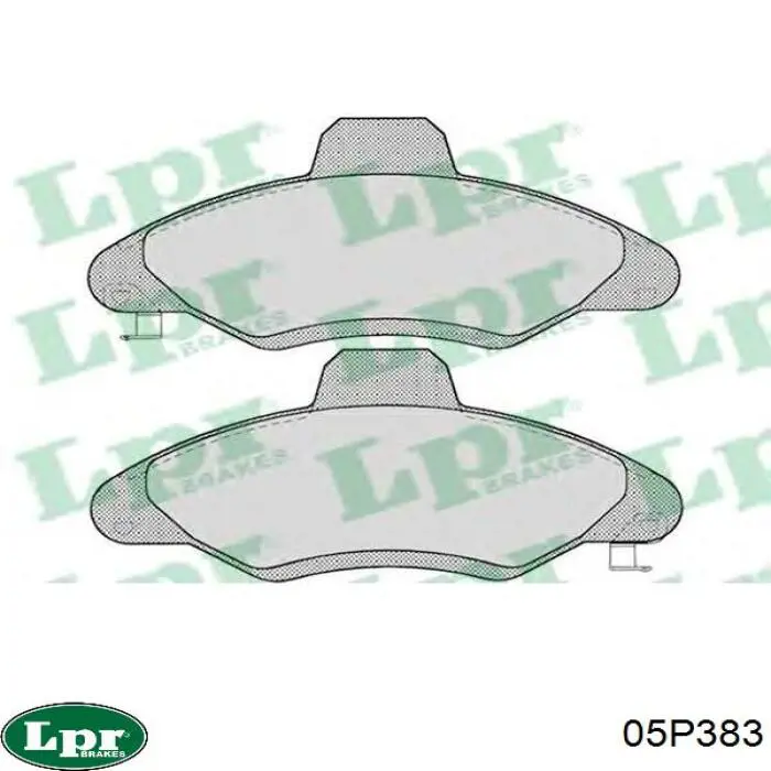 Передні тормозні колодки 05P383 LPR
