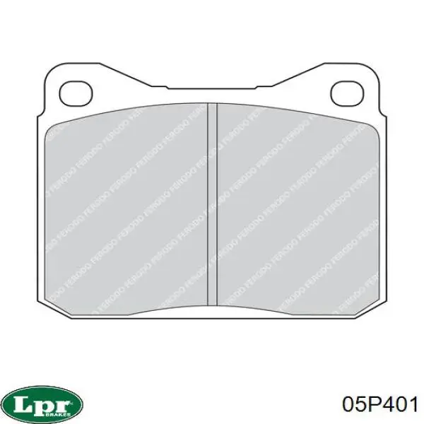 Передні тормозні колодки 05P401 LPR