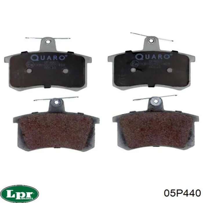 Задні гальмівні колодки 05P440 LPR
