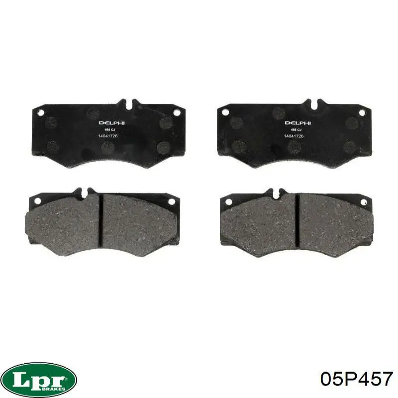 Передні тормозні колодки 05P457 LPR