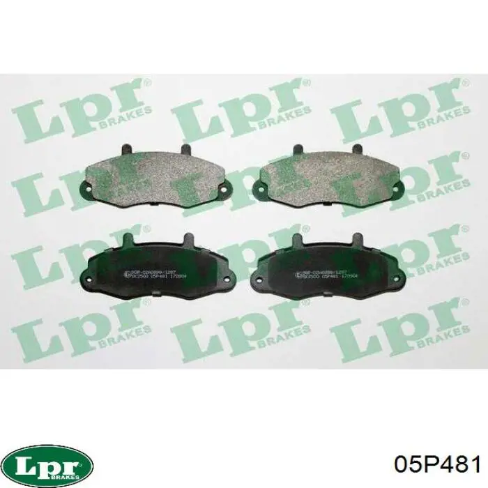 Купити 05P481 LPR Колодки гальмівні передні, дискові