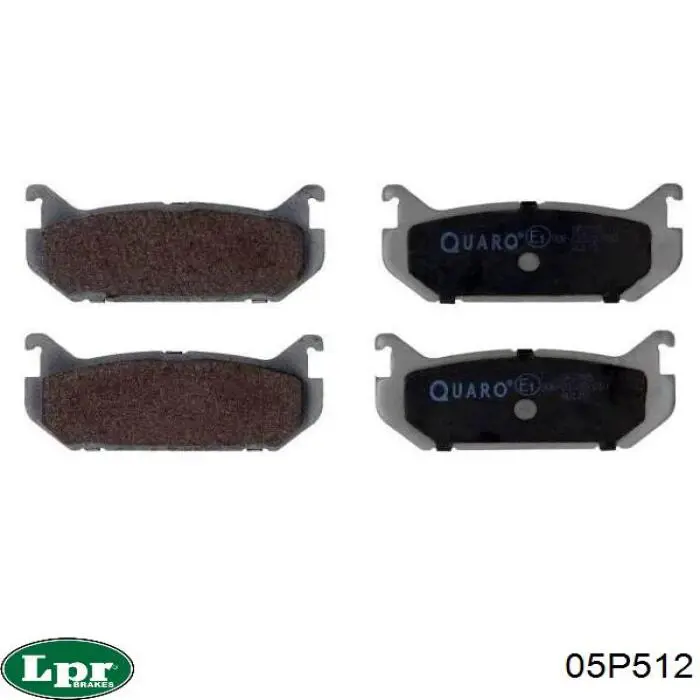 Задні гальмівні колодки LPR 05P512 ціна, від 11.27 USD