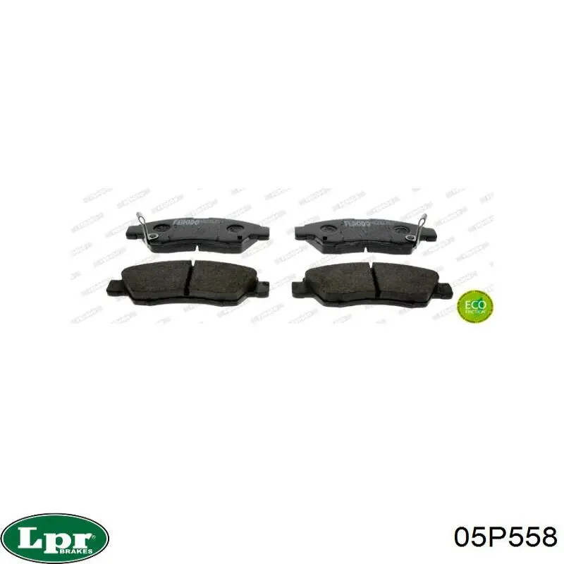 Передні тормозні колодки 05P558 LPR