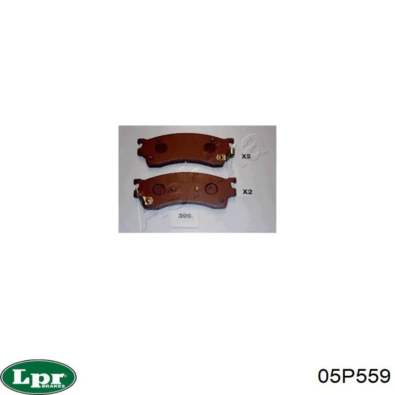 Передні тормозні колодки 05P559 LPR