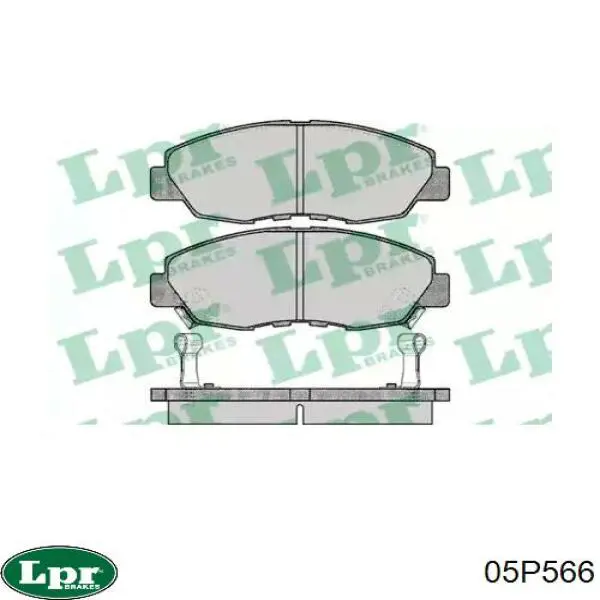 Передні тормозні колодки 05P566 LPR