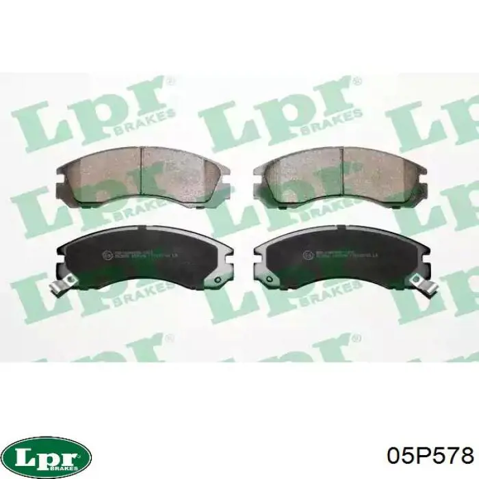 Купити 05P578 LPR Колодки гальмівні передні, дискові