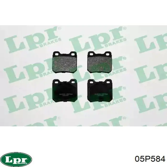Задні гальмівні колодки LPR 05P584 ціна, від 10.67 USD