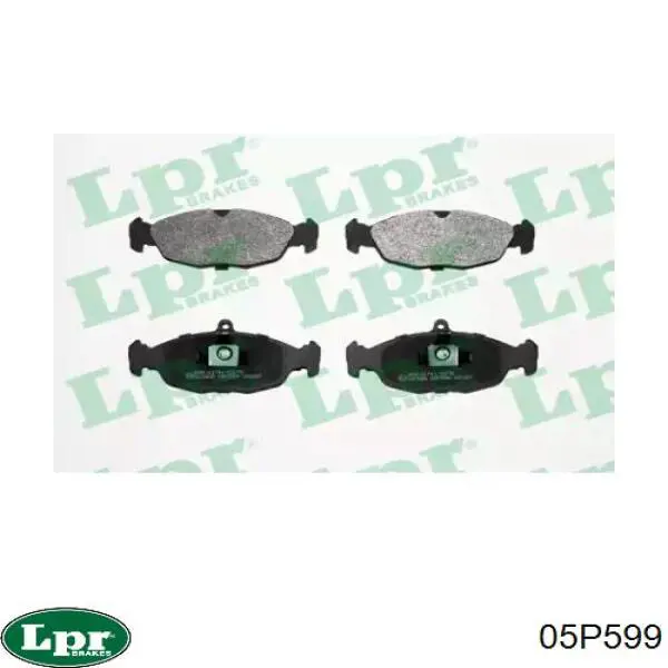 Передні тормозні колодки 05P599 LPR