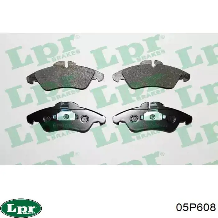 Купити 05P608 LPR Колодки гальмівні передні, дискові