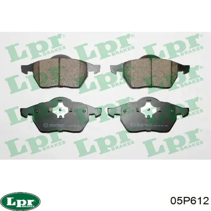 Купити 05P612 LPR Колодки гальмівні передні, дискові