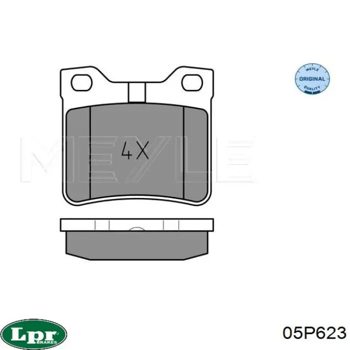 Купити 05P623 LPR Задні колодки