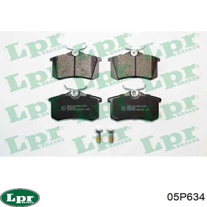 Купити 05P634 LPR Задні колодки