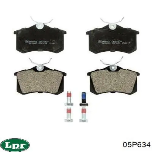 Задні гальмівні колодки LPR 05P634 ціна, від 12.73 USD