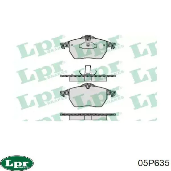 Тормозні колодки LPR 05P635