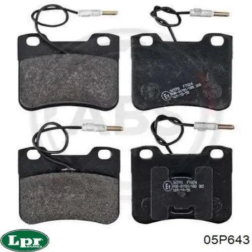 Гальмівні колодки LPR 05P643 ціна, від 15.01 USD