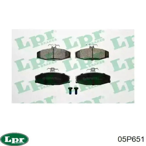 Передні тормозні колодки 05P651 LPR