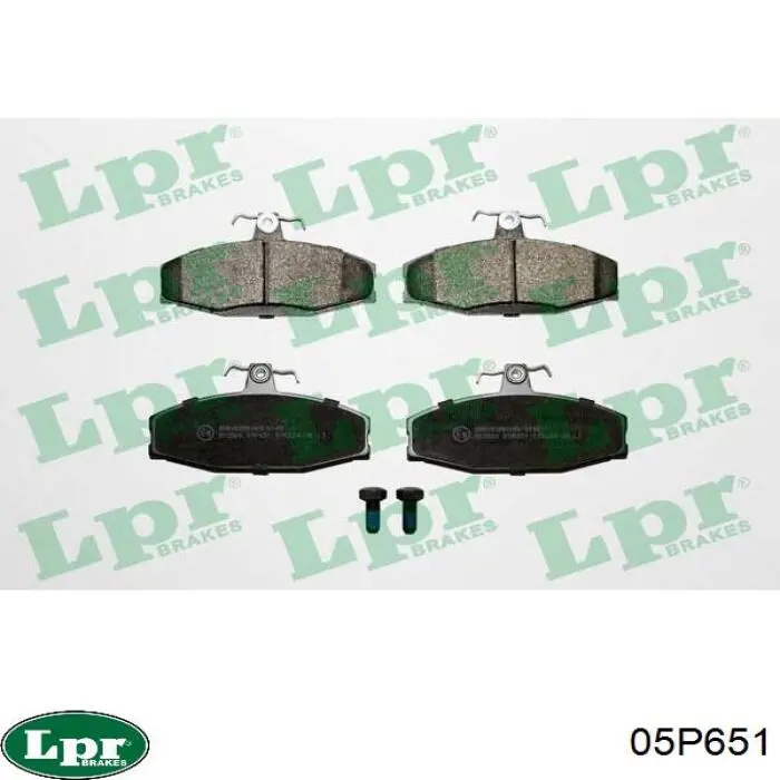 05P651 LPR колодки гальмівні передні, дискові