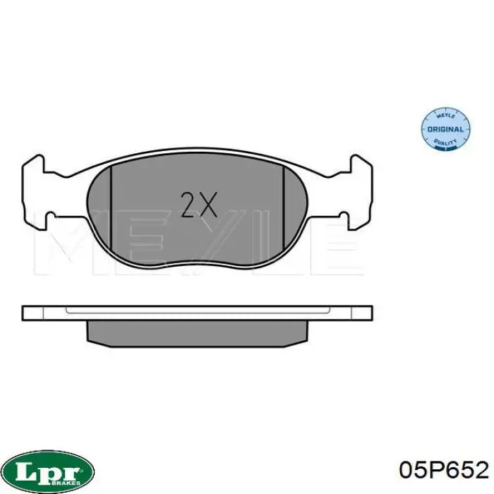 Тормозні колодки LPR 05P652